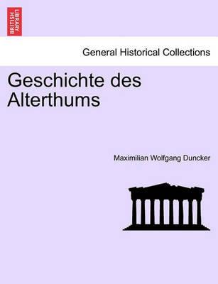 Book cover for Geschichte Des Alterthums