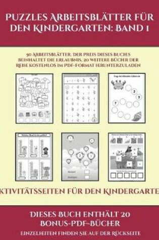 Cover of Aktivitätsseiten für den Kindergarten (Puzzles Arbeitsblätter für den Kindergarten