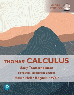 Book cover for Thomas' Calculus: Early Transcendentals, eBook, SI Units