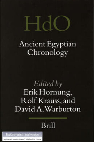 Cover of Ancient Egyptian Chronology