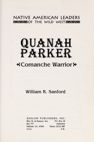 Cover of Quanah Parker