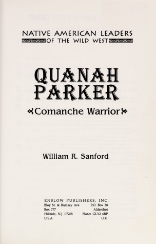 Cover of Quanah Parker