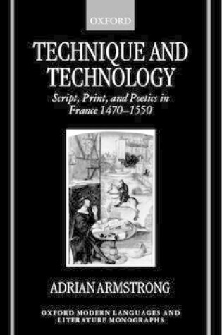 Cover of Technique and Technology