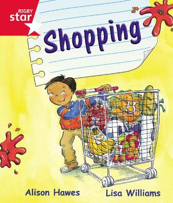 Book cover for Rigby Star Guided Reception Red Level: Shopping Pupil Book (single)