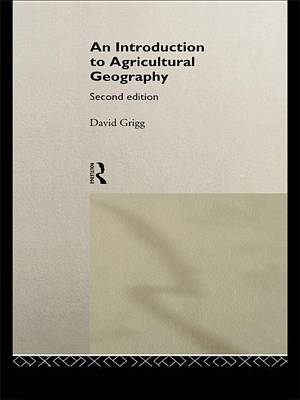 Book cover for An Introduction to Agricultural Geography