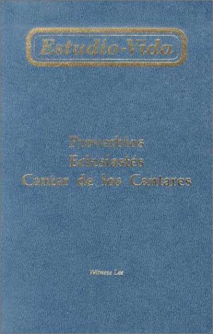 Cover of Estudio-Vida de Proverbios, Eclesiastes y Cantar de los Cantares