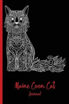 Book cover for Maine Coon Cat Journal