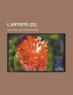 Book cover for L'Artiste (22); Revue de L'Art Contemporain