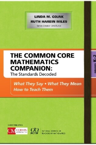 Cover of The Common Core Mathematics Companion: The Standards Decoded, Grades K-2