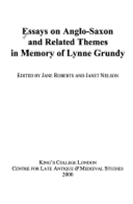 Book cover for Essays on Anglo-Saxon and Related Themes in Memory of Lynne Grundy