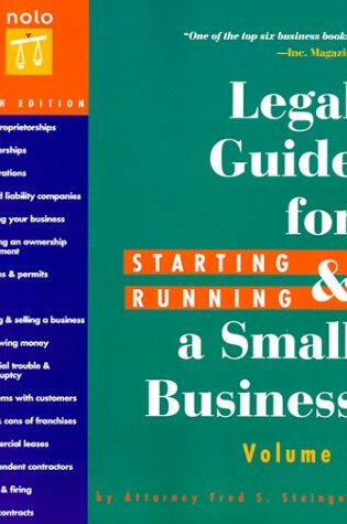 Cover of The Legal Guide for Starting & Running a Small Business