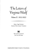 Book cover for The Letters of Virginia Woolf, 1912-1922