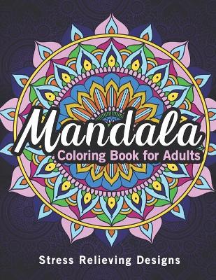 Book cover for Mandala coloring books for adults