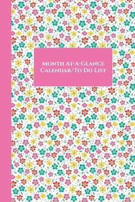 Book cover for Month At-A-Glance Calendar/To Do List (Daisies-Pink)