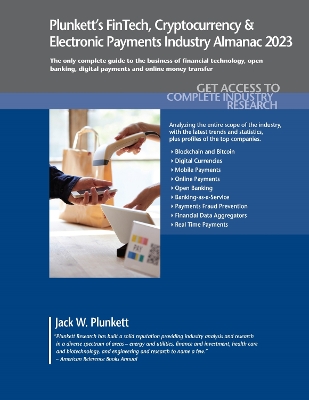 Cover of Plunkett's FinTech, Cryptocurrency & Electronic Payments Industry Almanac 2023