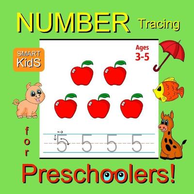 Book cover for Number Tracing for Preschoolers