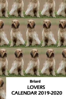 Book cover for Briard Lovers Calendar 2019-2020