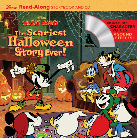 Book cover for Disney Mickey Mouse: The Scariest Halloween Story Ever! ReadAlong Storybook and CD