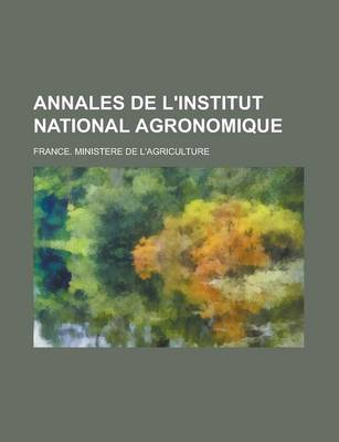 Book cover for Annales de L'Institut National Agronomique