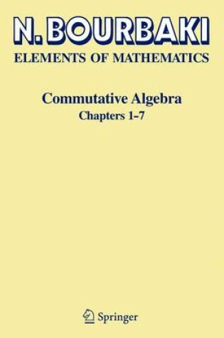 Cover of Commutative Algebra