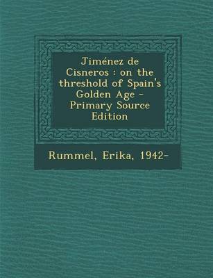 Book cover for Jimenez de Cisneros