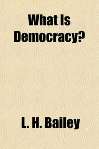 Cover of What Is Democracy?