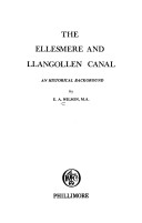 Book cover for Ellesmere and Llangollen Canal