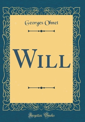 Book cover for Will (Classic Reprint)