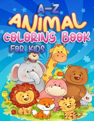 Book cover for A-Z Animal Coloring Book for Kids