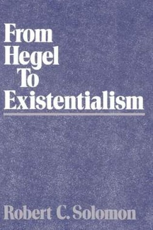 Cover of From Hegel to Existentialism