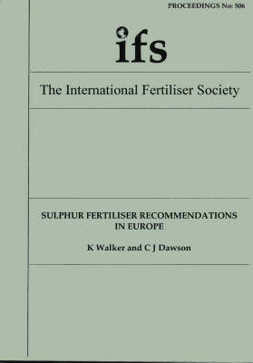 Book cover for Sulphur Fertiliser Recommendations in Europe
