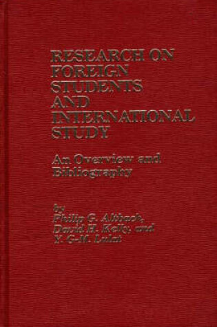 Cover of Bibliography of Foreign Students and International Study