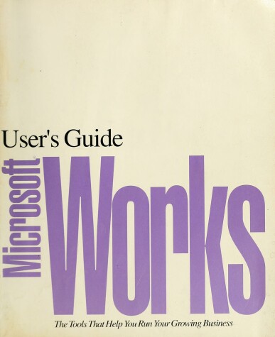 Book cover for Concise Guide to Microsoft WORKS for Windows