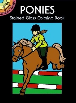 Book cover for Ponies Stained Glass Coloring Book