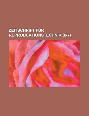 Book cover for Zeitschrift Fur Reproduktionstechnik (6-7 )