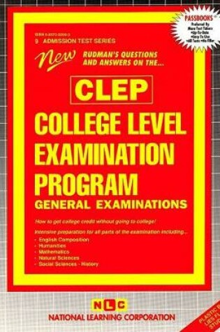 Cover of COLLEGE-LEVEL EXAMINATION PROGRAM-GENERAL EXAMINATIONS (CLEP)