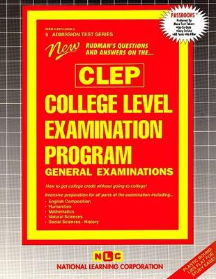 Book cover for COLLEGE-LEVEL EXAMINATION PROGRAM-GENERAL EXAMINATIONS (CLEP)