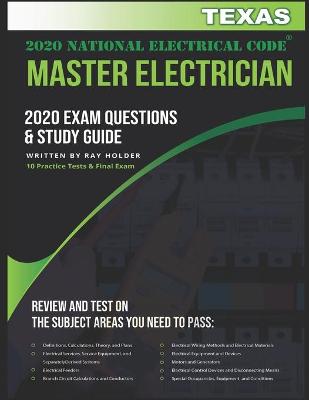 Book cover for Texas 2020 Master Electrician Exam Questions and Study Guide