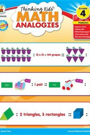 Cover of Thinking Kids'(tm) Math Analogies, Grade 4