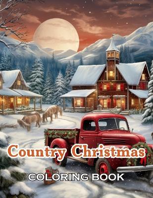 Book cover for Country Christmas Coloring Book