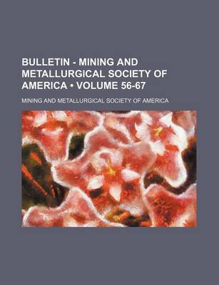 Book cover for Bulletin - Mining and Metallurgical Society of America (Volume 56-67)