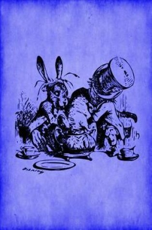 Cover of Alice in Wonderland Vintage Bullet Dot Grid Journal - Mad Hatter's Tea Party (Blue)