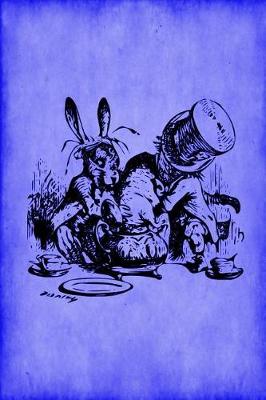 Cover of Alice in Wonderland Vintage Bullet Dot Grid Journal - Mad Hatter's Tea Party (Blue)