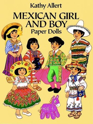 Book cover for Mexican Girl and Boy Paper Dolls