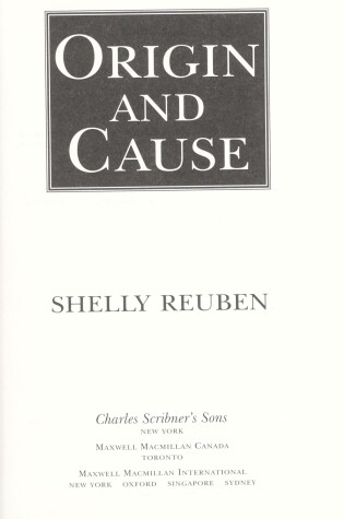 Cover of Origin and Cause