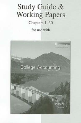 Cover of Study Guide & Working Papers for Use with College Accounting Chapters 1-30