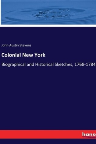 Cover of Colonial New York