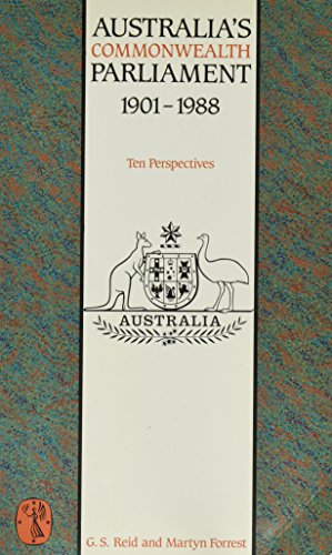Cover of Australia's Commonwealth Parliament, 1901-1988