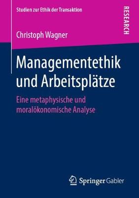 Cover of Managementethik und Arbeitsplätze