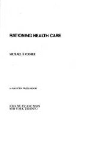 Cover of Cooper: Rationing Health Care